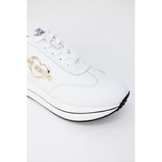 White Leather Low Top Sneakers
