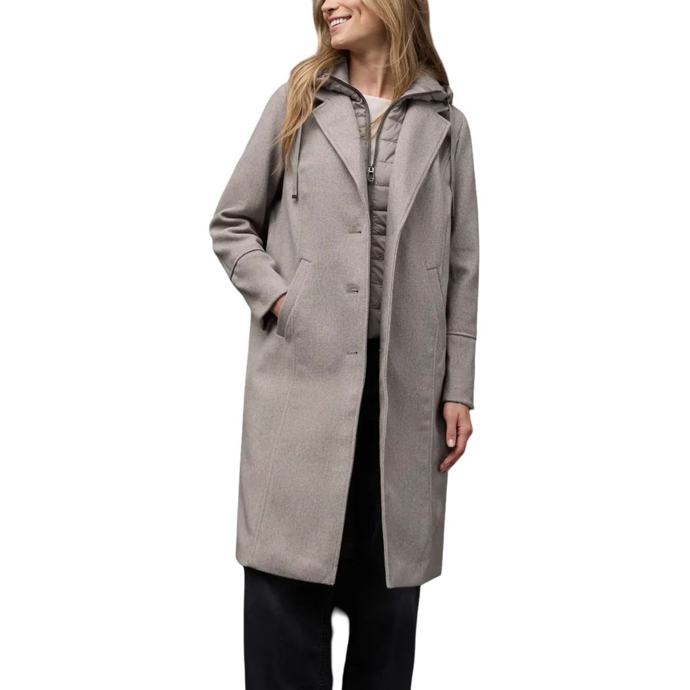 Beige Polyester Coat