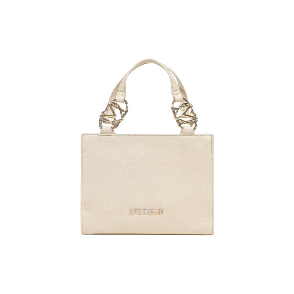 Beige Polyethylene Handbag