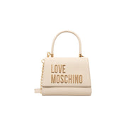 Beige Polyethylene Handbag