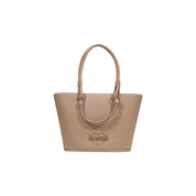 Beige Polyethylene Handbag