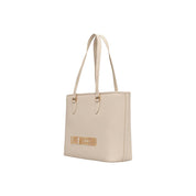 Beige Polyethylene Handbag
