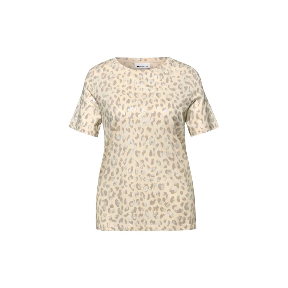 Beige Cotton T-Shirt