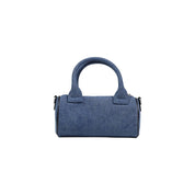 Blue Cotton Handbag