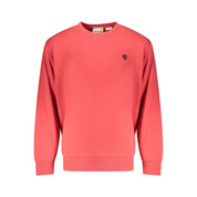 "Red Cotton Men Sweatshirt"