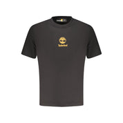 Black Cotton Men's T-Shirt