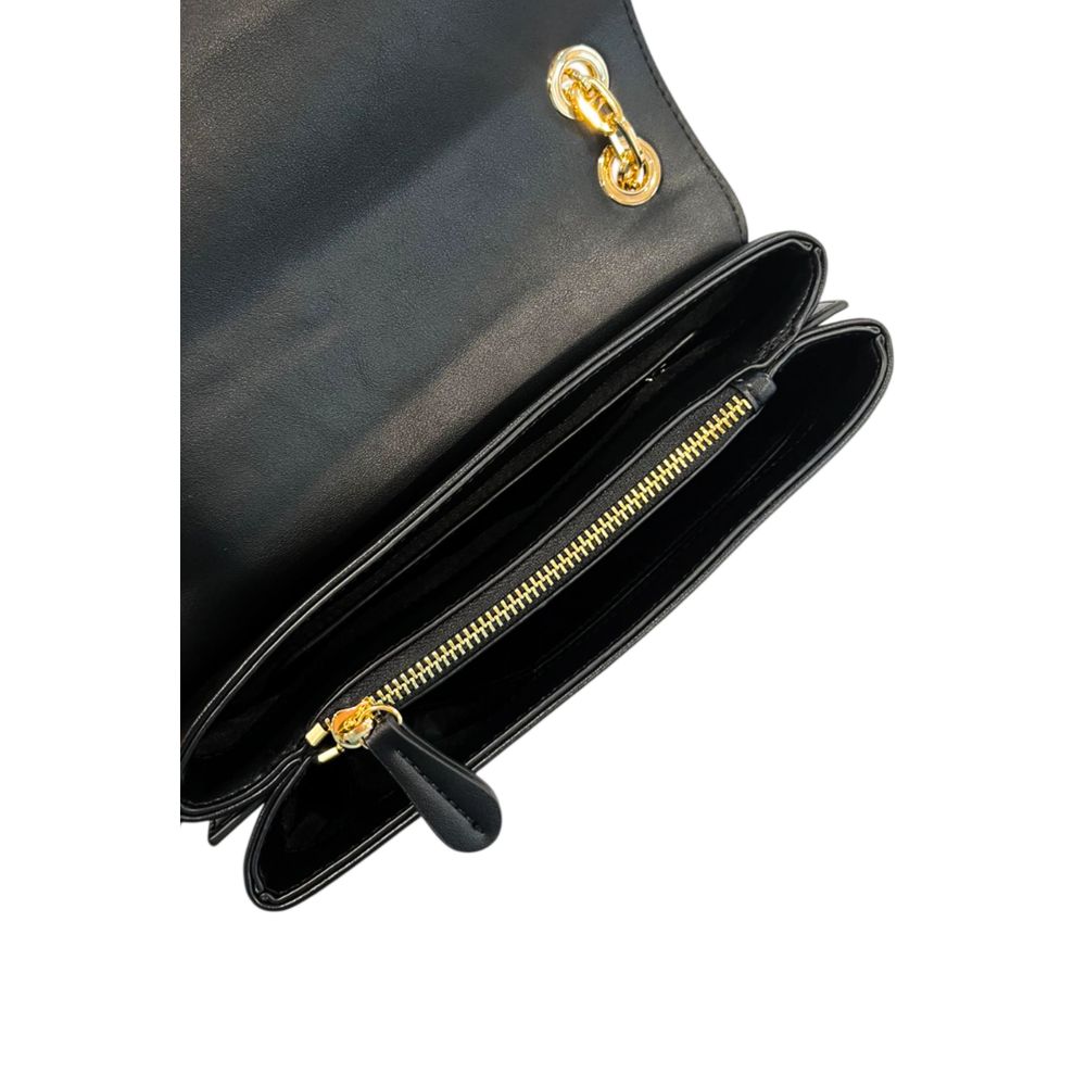 Black PU Women Crossbody Bag