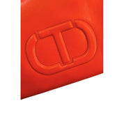 Orange Faux Leather Women Handbag