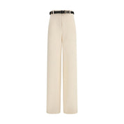 Beige Triacetate Dress Pants