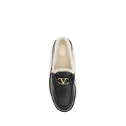 Black Calf Leather Bos Taurus Slip-On Loafers