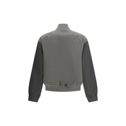 Gray Polyester Bomber
