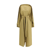 Beige Lyocell Trench Coat