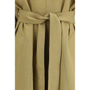 Beige Lyocell Trench Coat