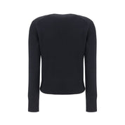 Black Merino Wool Sweatshirt