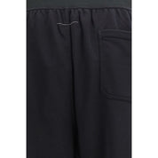 Black Cotton Casual Pants