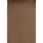 Brown Silk Casual Dress