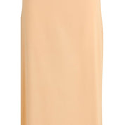 Orange Silk Long Skirt