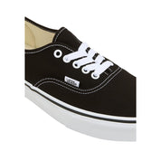 Black Fabric Low Top Sneakers