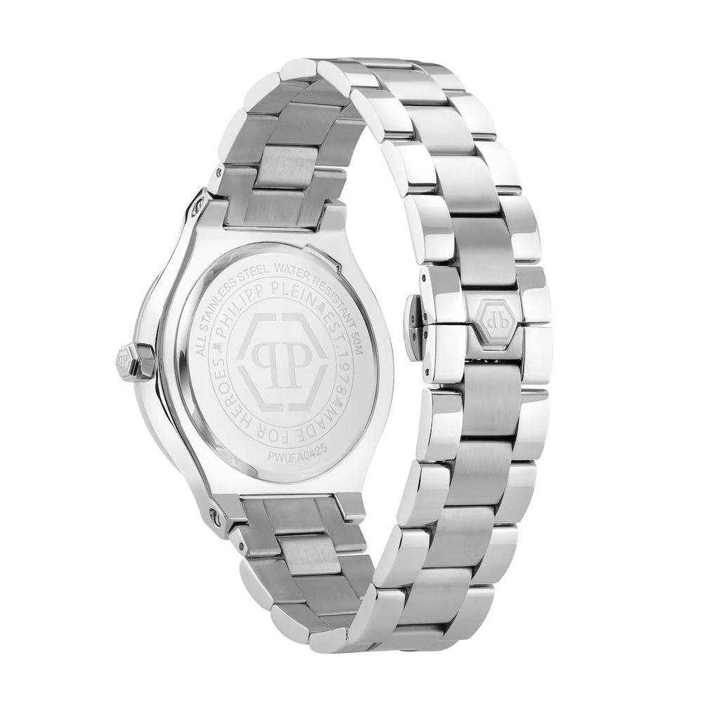 Gray Stainless Steel Dress Watch