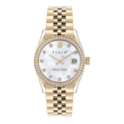 Gold Stainless Steel Dress Watch