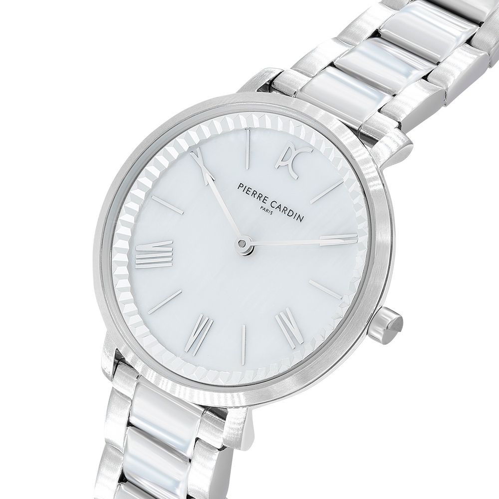 Gray Stainless Steel Dress Watch