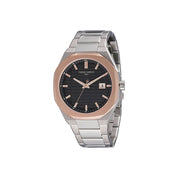 Gray Stainless Steel Dress Watch