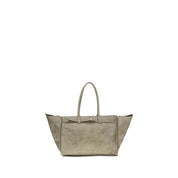 Beige Calf Leather Bos Taurus Shoulder Bag