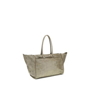 Beige Calf Leather Bos Taurus Shoulder Bag