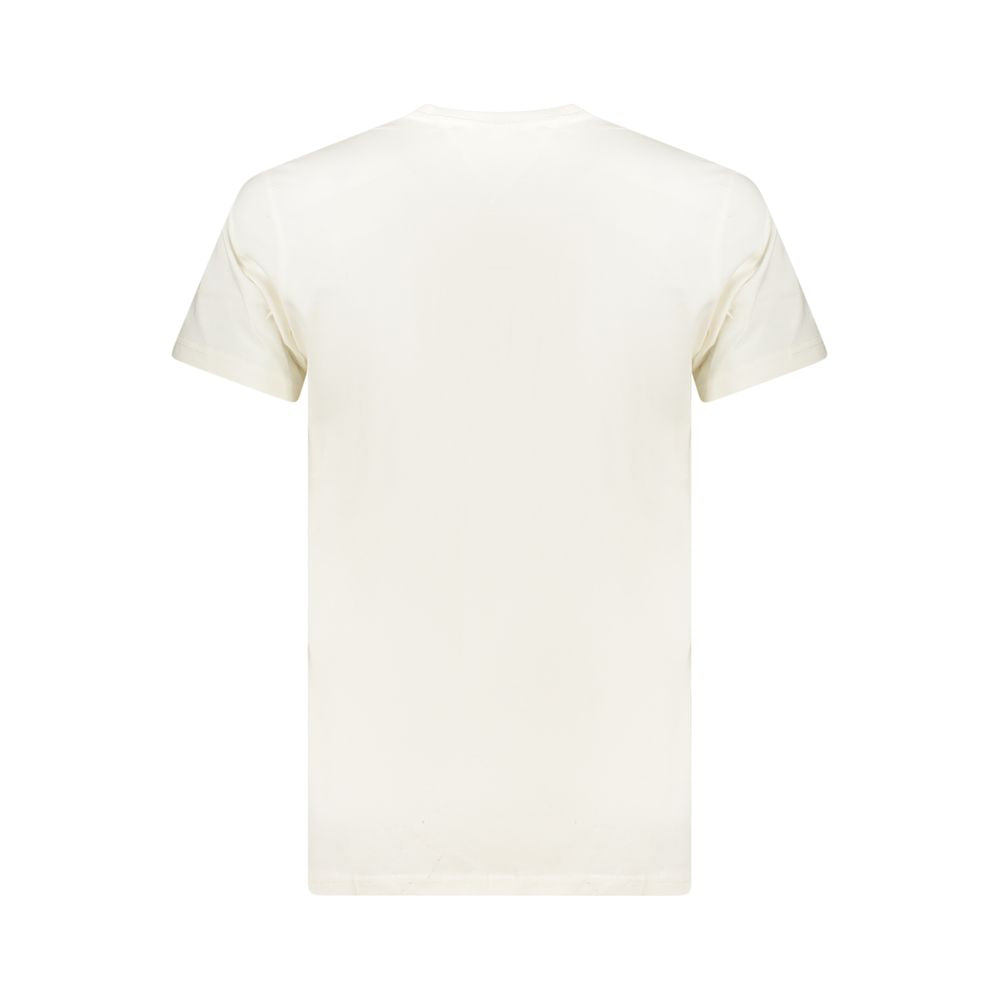 White Cotton Men's T-Shirt