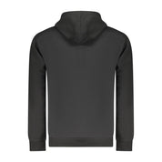 Black Cotton Men's Hoodie