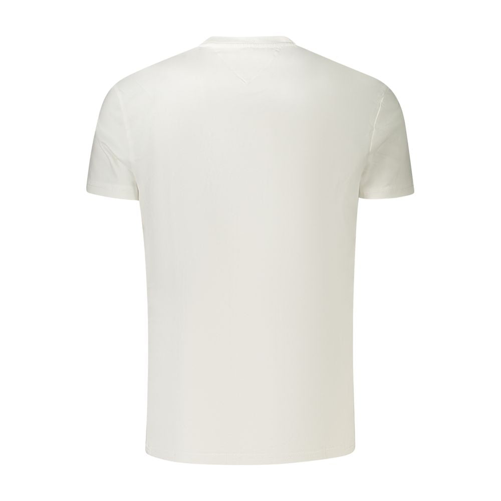 White Cotton Men T-Shirt