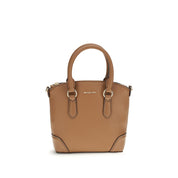 Beige Calf Leather Bos Taurus Handbag