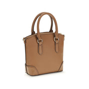 Beige Calf Leather Bos Taurus Handbag