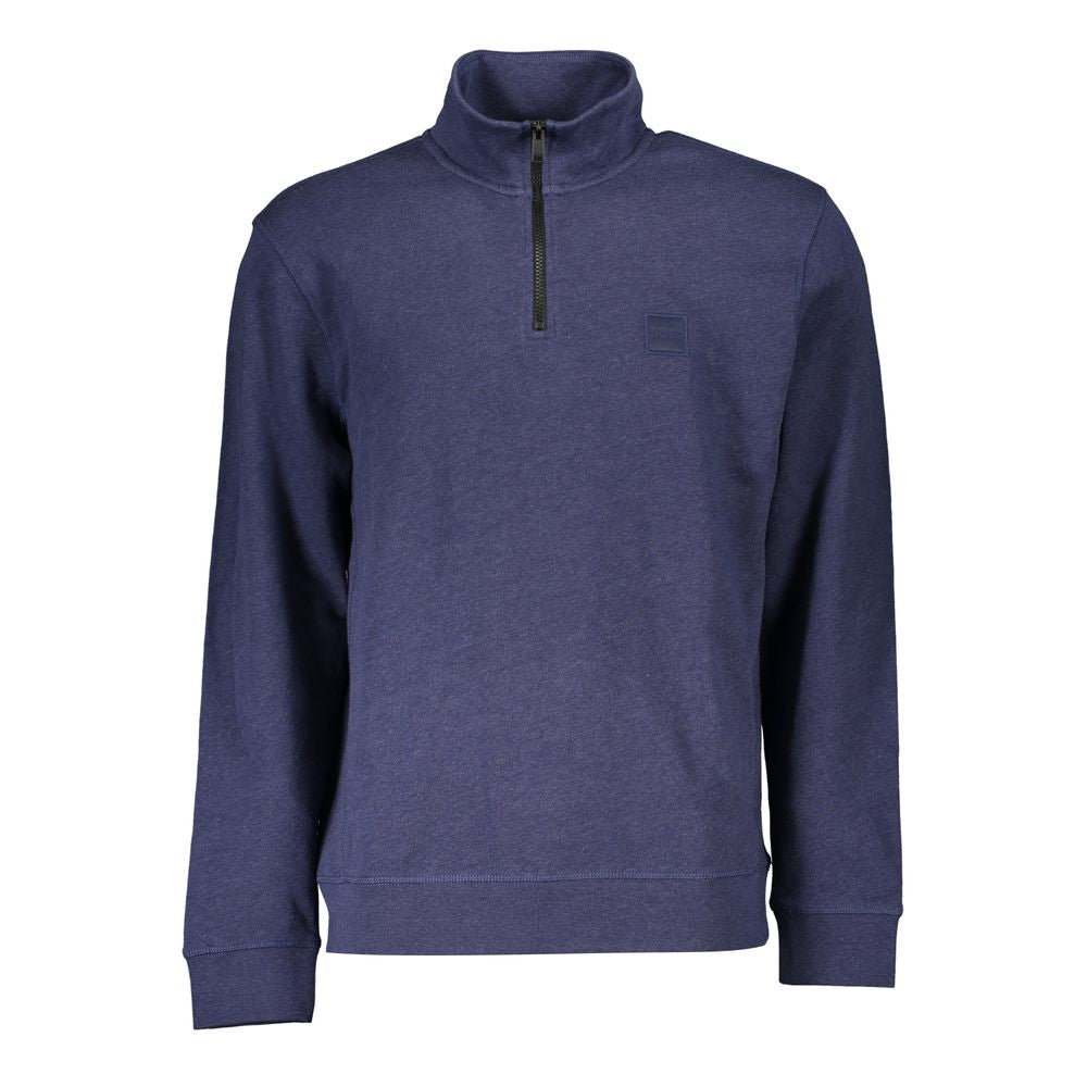 Blue Cotton Men's Sweatshirt