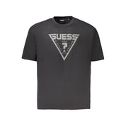 Black Cotton Men's T-Shirt