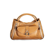 Marrone Polyurethane Women Handbag