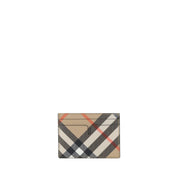 Beige Cotton Cardholder