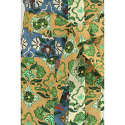 Multicolor Linen Casual Dress