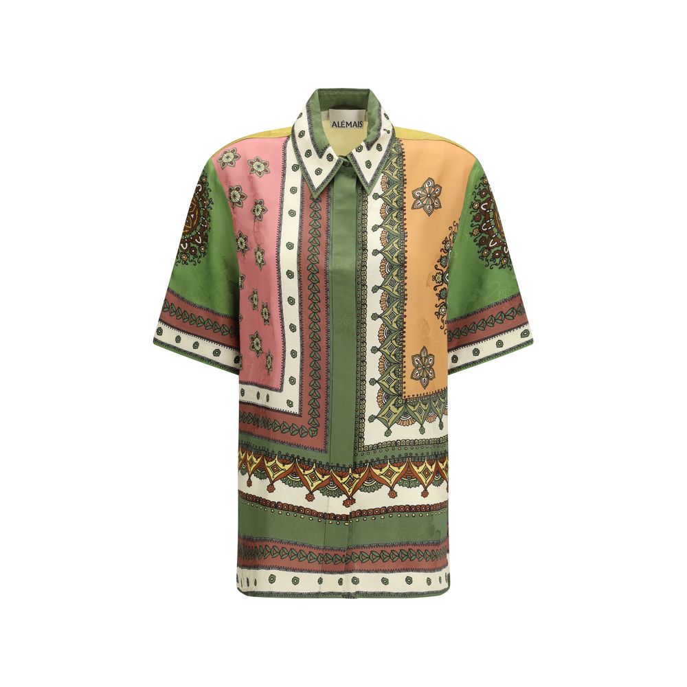 Multicolor Viscose Pattern Shirt