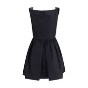 Black Cotton Casual Dress