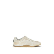 White Calf Leather Bos Taurus Low Top Sneakers