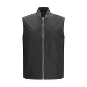 Brown Polyamide Sleveless Jacket