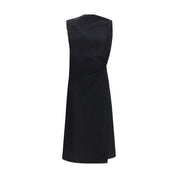 Black Cotton Casual Dress