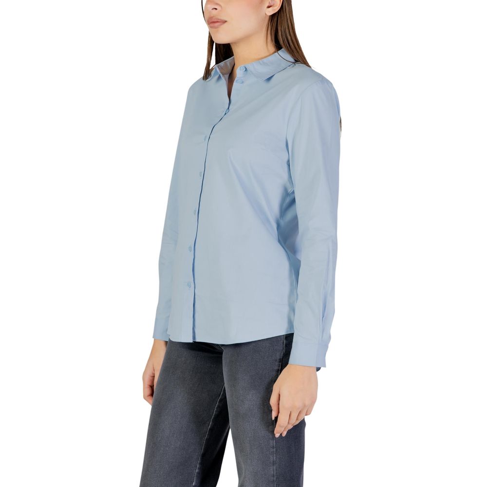 Blue Cotton Blouse