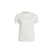 Cream Polyamide T-Shirt
