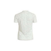 Cream Polyamide T-Shirt