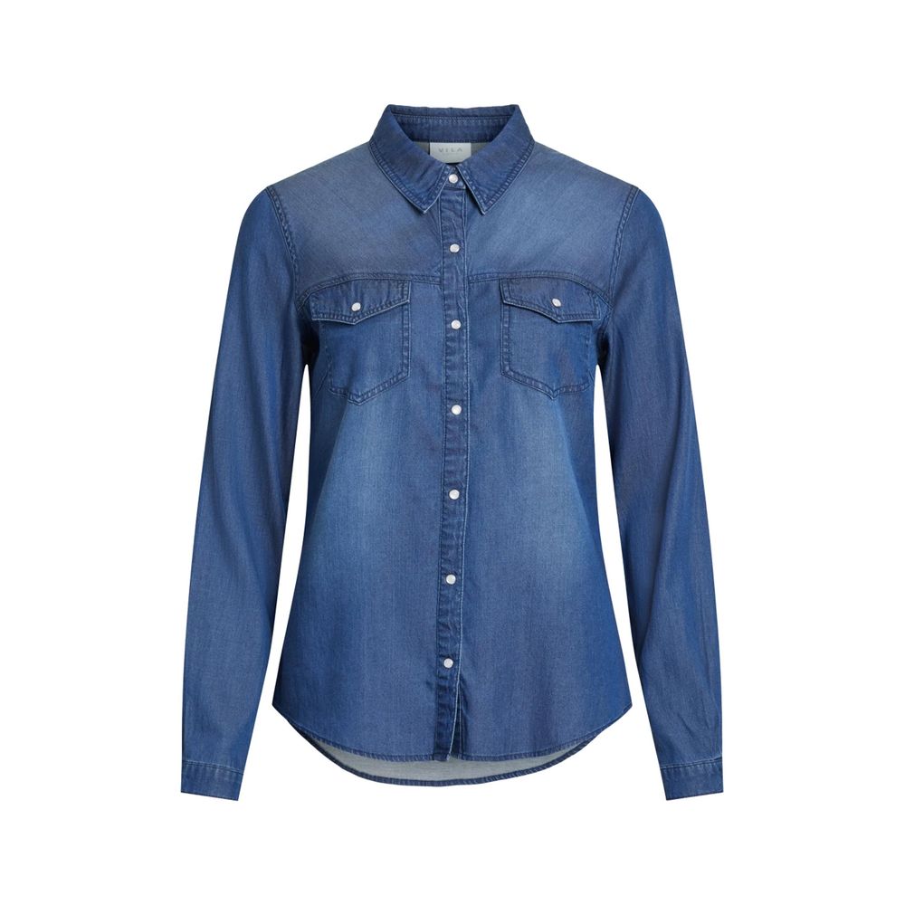 Blue Cotton Blouse