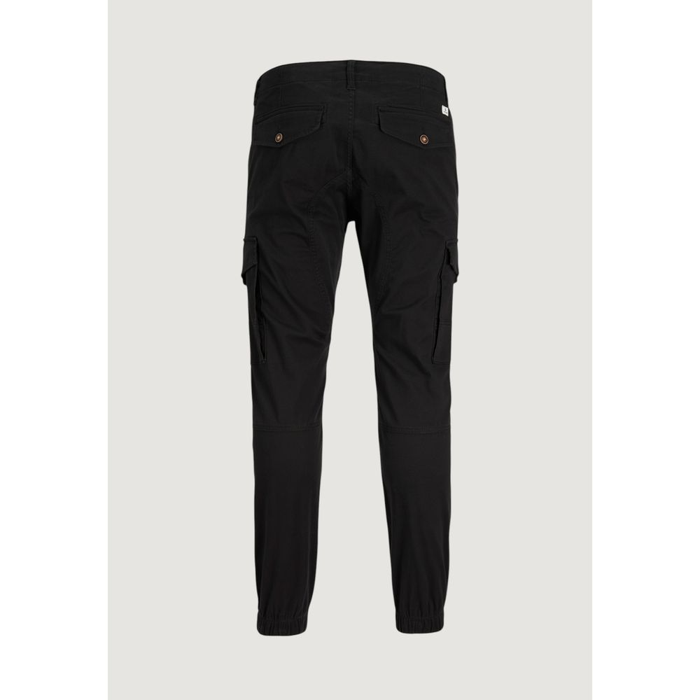 Black Cotton Skinny Pants
