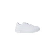 White Leather Low Top Sneakers