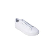 White Leather Low Top Sneakers
